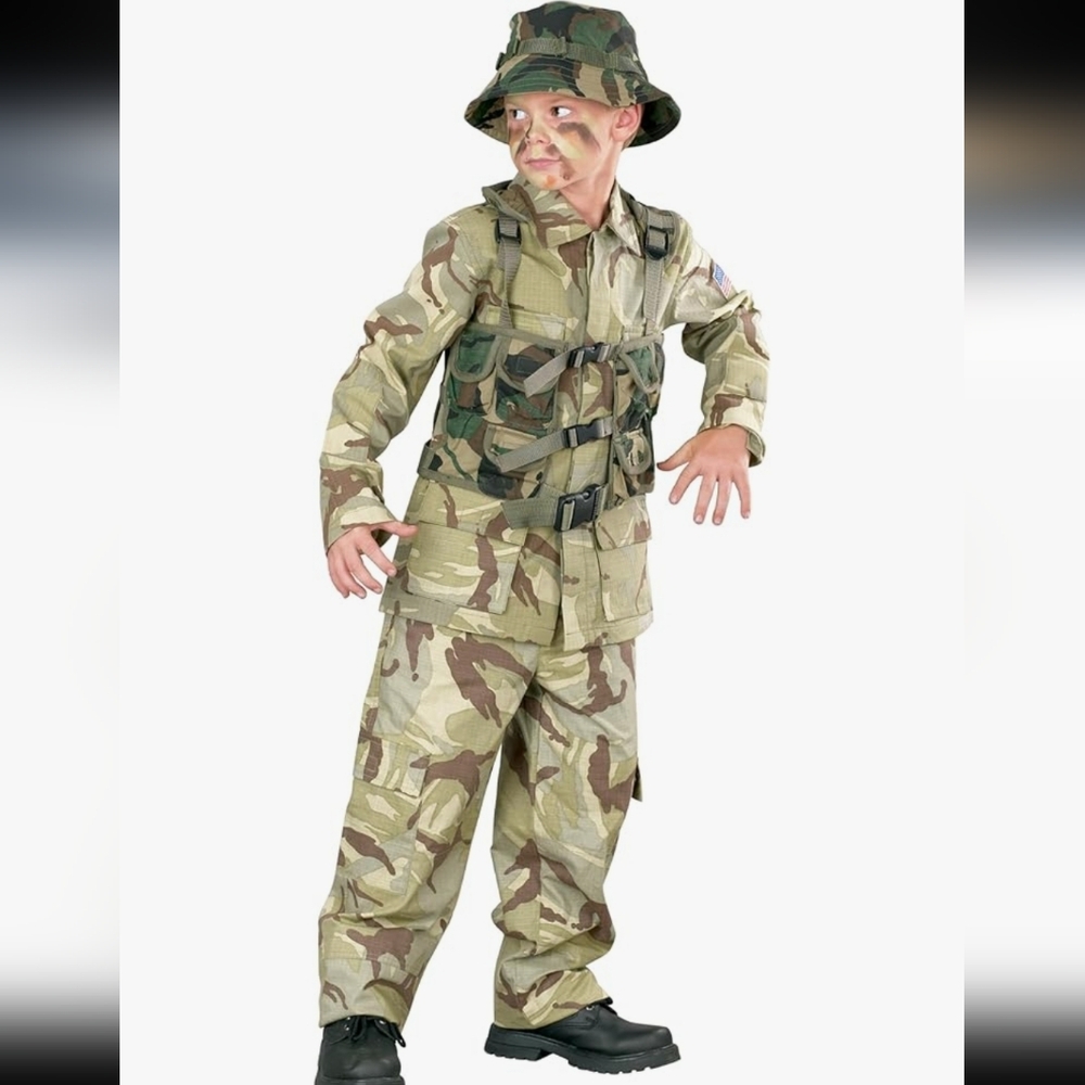 Delta Force Army Costume By Fun World Size Medium 8/10